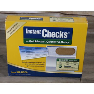 Versa Check Instant Business Checks for Quickbooks Quicken & Money